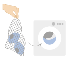 schéma couche lavable machine à laver